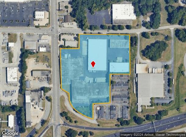  110 E Meadowview Rd, Greensboro, NC Parcel Map