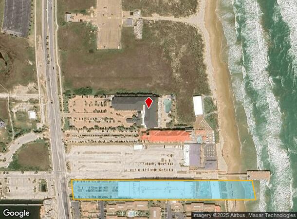  7010 Padre Blvd, South Padre Island, TX Parcel Map