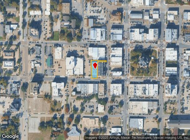  222 W Hickory St, Denton, TX Parcel Map