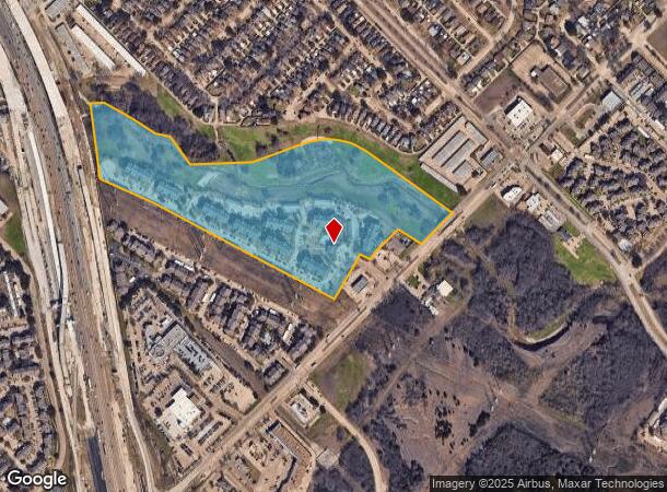 1725 Oates Dr, Mesquite, TX Parcel Map