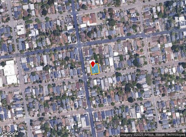 1707 Ward St, Berkeley, CA Parcel Map