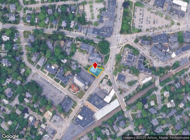 1301 Centre St, Newton Center, MA Parcel Map