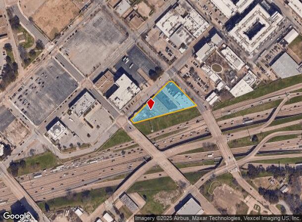  1000 S Ervay St, Dallas, TX Parcel Map