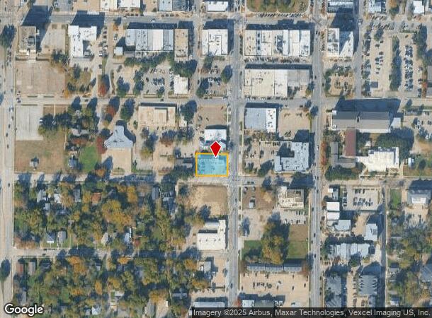 222 S Elm St, Denton, TX Parcel Map