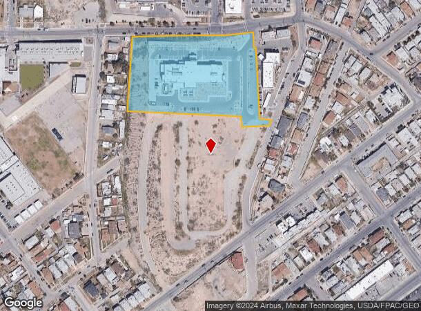  1600 E Cliff Dr, El Paso, TX Parcel Map