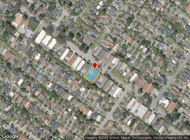 1427 El Camino Real, Burlingame, CA Parcel Map