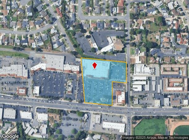  1305 W Whittier Blvd, La Habra, CA Parcel Map