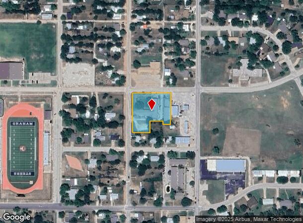 1222 Brazos St, Graham, TX Parcel Map
