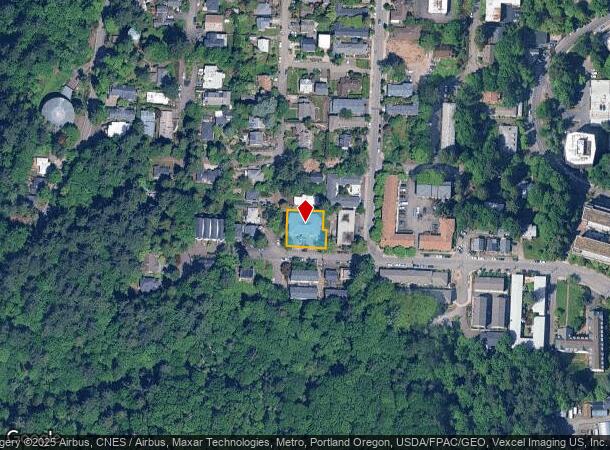 1129 Sw Gaines St, Portland, OR Parcel Map