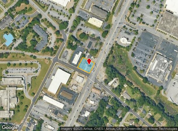  298 S Pleasantburg Dr, Greenville, SC Parcel Map