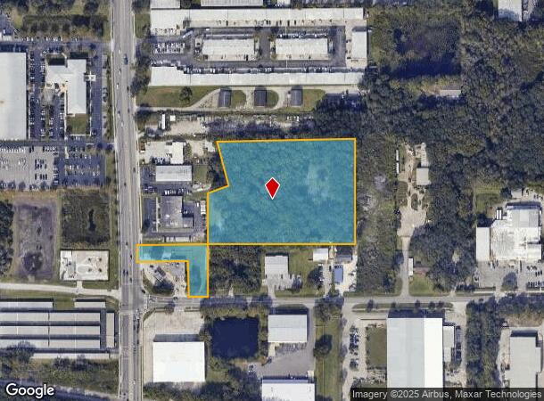  103 N Falkenburg Rd, Tampa, FL Parcel Map