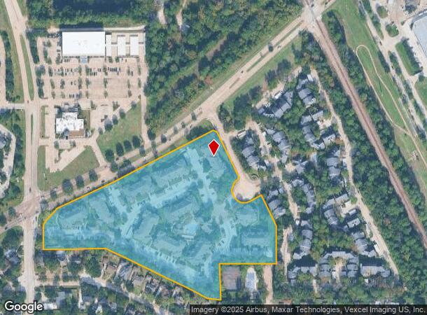 9721 Cypresswood Dr, Houston, TX Parcel Map
