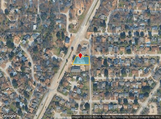  3705 W Green Oaks Blvd, Arlington, TX Parcel Map