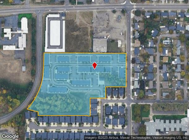  1654 N Park Ave, Eugene, OR Parcel Map