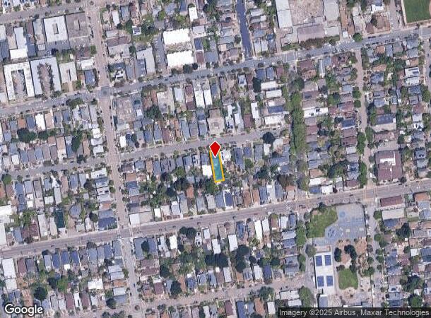1634 Julia St, Berkeley, CA Parcel Map