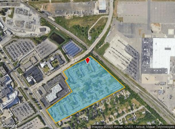 155 Charles Ln, Pontiac, MI Parcel Map