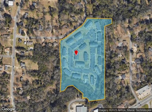 180 Hidden Lakes Ct, Macon, GA Parcel Map