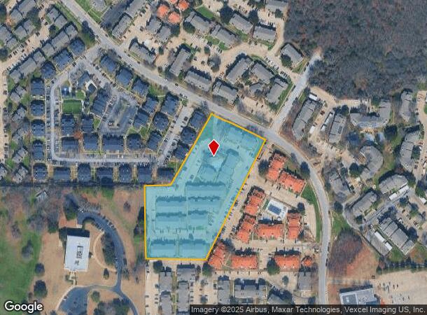 6050 Oakland Hills Dr, Fort Worth, TX Parcel Map