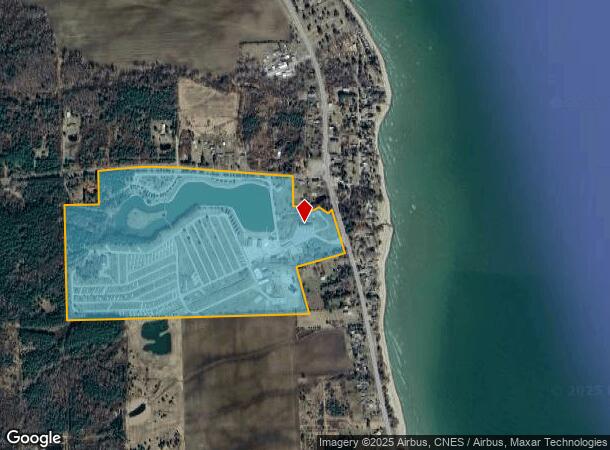  2353 N Lakeshore Rd, Carsonville, MI Parcel Map