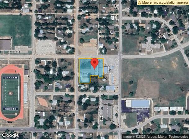  1222 Brazos St, Graham, TX Parcel Map