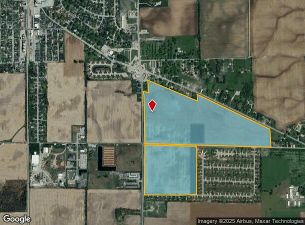  135 N Branigin Rd, Franklin, IN Parcel Map