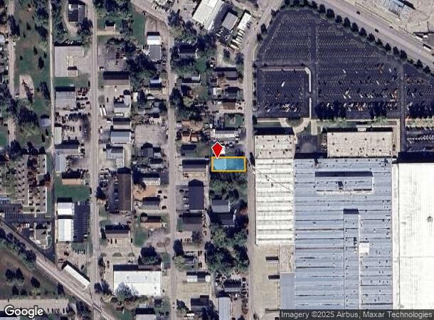  442 S Cherry St, Columbus, IN Parcel Map