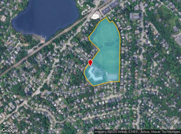 7 Hereward Rd, Newton Center, MA Parcel Map