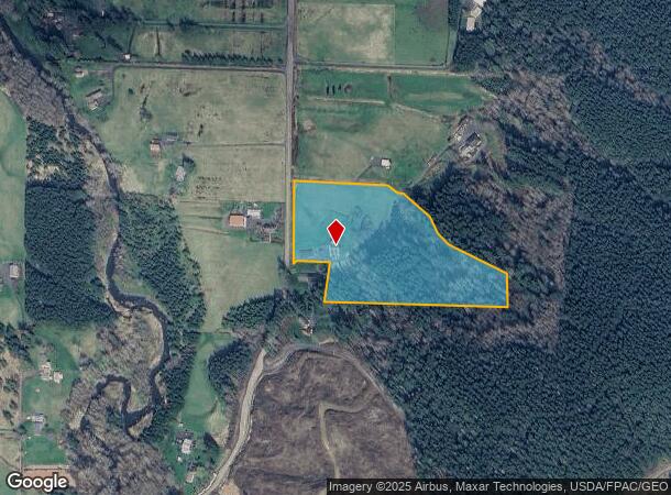 1608 N Fork Rd, Chehalis, WA Parcel Map