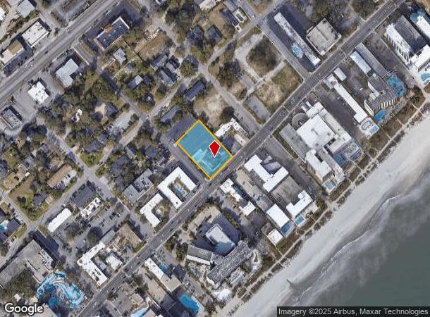  1004 S Ocean Blvd, Myrtle Beach, SC Parcel Map