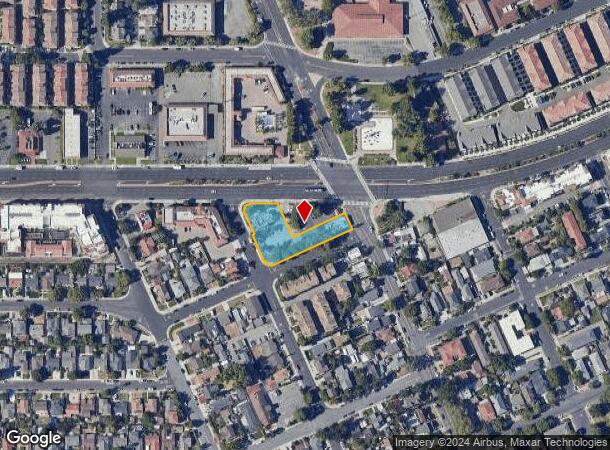  1610 El Camino Real, Santa Clara, CA Parcel Map