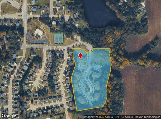  100 Commodore St, Clayton, NC Parcel Map