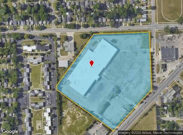 1125 N Perry St, Pontiac, MI Parcel Map