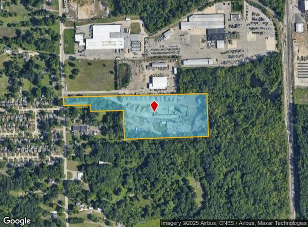 13501 S Huron River Dr, Romulus, MI Parcel Map