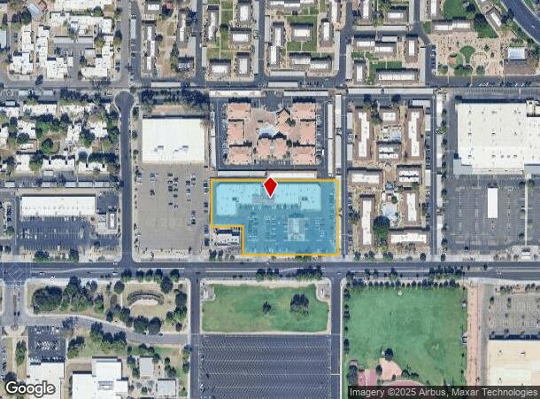  1710 W Southern Ave, Mesa, AZ Parcel Map