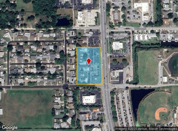  1353 N Courtenay Pky, Merritt Island, FL Parcel Map