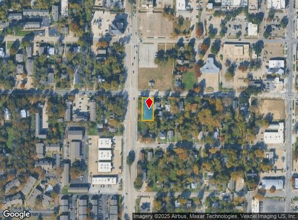 419 W Sycamore St, Denton, TX Parcel Map
