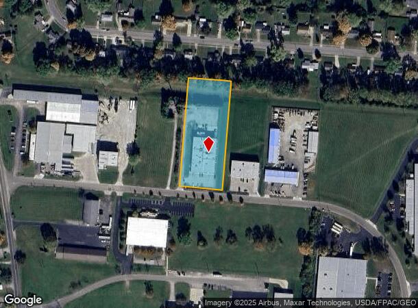 1550 Progress Rd, Springfield, OH Parcel Map