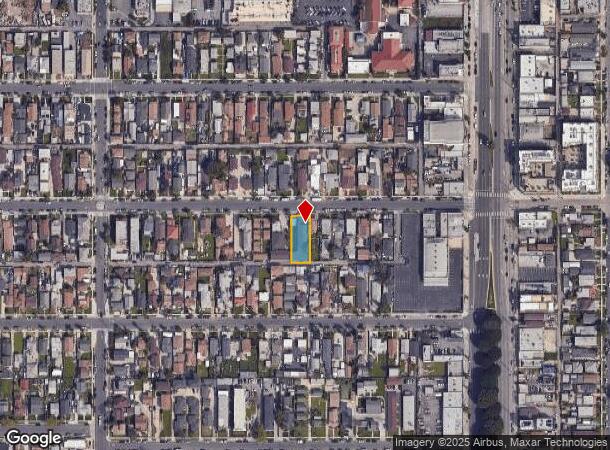  1050 W 88Th St, Los Angeles, CA Parcel Map