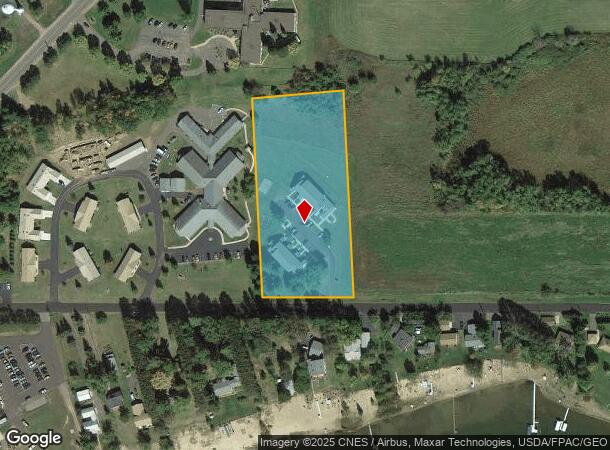  843 N Lake Dr, Shell Lake, WI Parcel Map