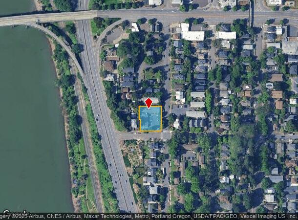 629 Se Franklin St, Portland, OR Parcel Map
