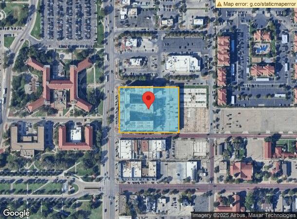  1001 University Ave, Lubbock, TX Parcel Map