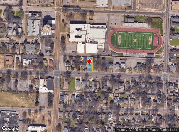  1258 Peabody Ave, Memphis, TN Parcel Map
