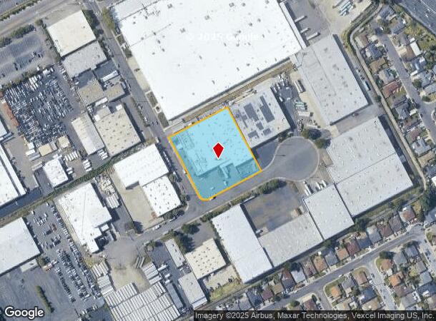 1599 Factor Ave, San Leandro, CA Parcel Map