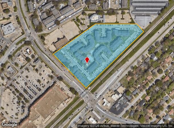6051 S Hulen St, Fort Worth, TX Parcel Map