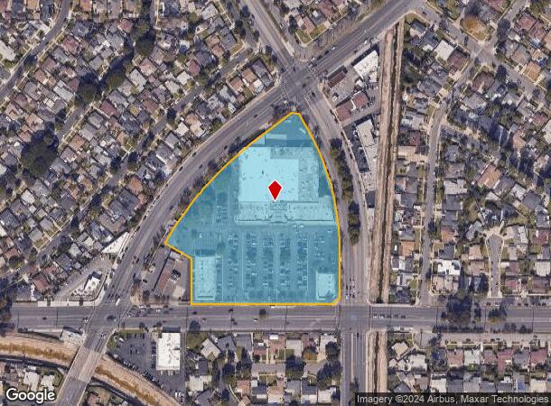  5933-5989 E Spring St, Long Beach, CA Parcel Map