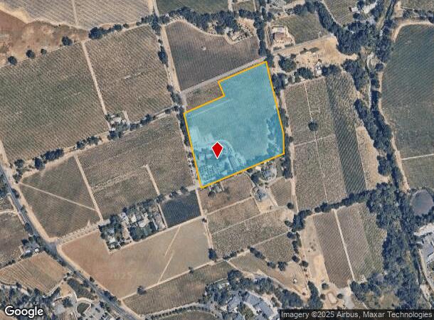  3222 Ehlers Ln, Saint Helena, CA Parcel Map