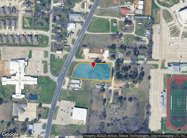  500 Pine Ridge Dr, Aubrey, TX Parcel Map