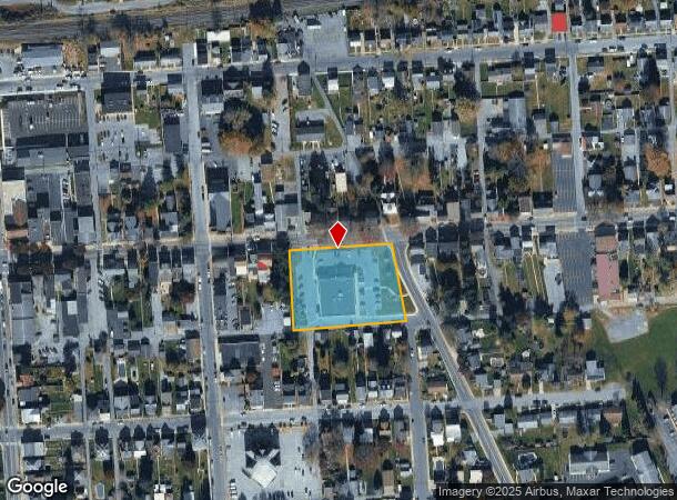  129 E Main St, Hummelstown, PA Parcel Map