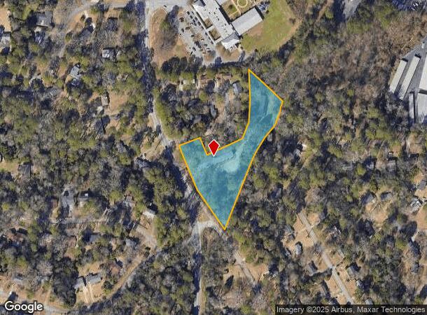 619 Pierce Ave, Macon, GA Parcel Map