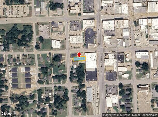  105 S Poplar St, Sapulpa, OK Parcel Map